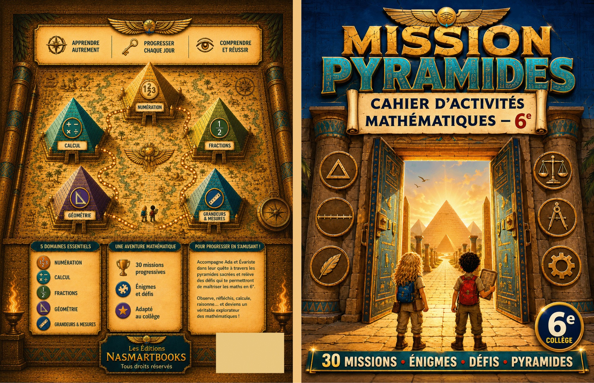 Couverture réelle de Mission PYRAMIDES